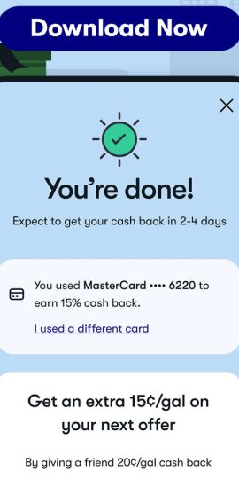 Upside: Cash Back - Gas & Food