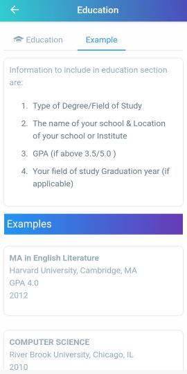 Resume Builder App, CV maker